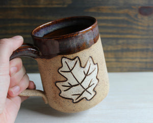 Copper Rainbow Sgraffito Medium Mug