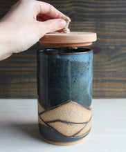 Load image into Gallery viewer, Blue Lidded Jar