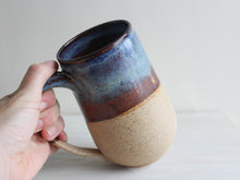 Load image into Gallery viewer, Blue &amp; Brown Plain XL Mug