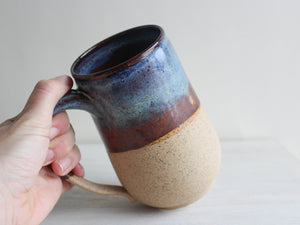 Blue & Brown Plain XL Mug