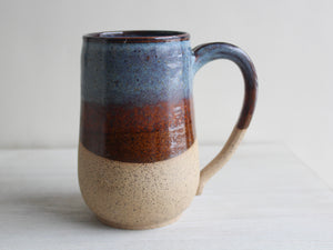 Blue & Brown Plain XL Mug