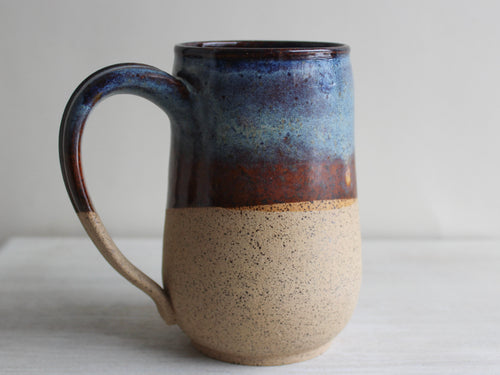 Blue & Brown Plain XL Mug