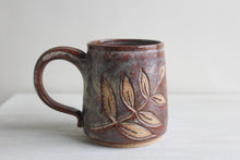 Load image into Gallery viewer, Copper Rainbow Carved Medium Mug