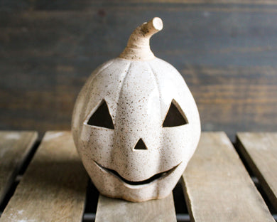 White Carved Pumpkin 2