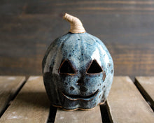 Load image into Gallery viewer, Grey Carved Pumpkin 1