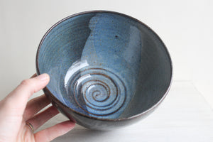 Blue, Grey & Black Serving Bowl