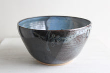 Load image into Gallery viewer, Blue, Grey &amp; Black Serving Bowl