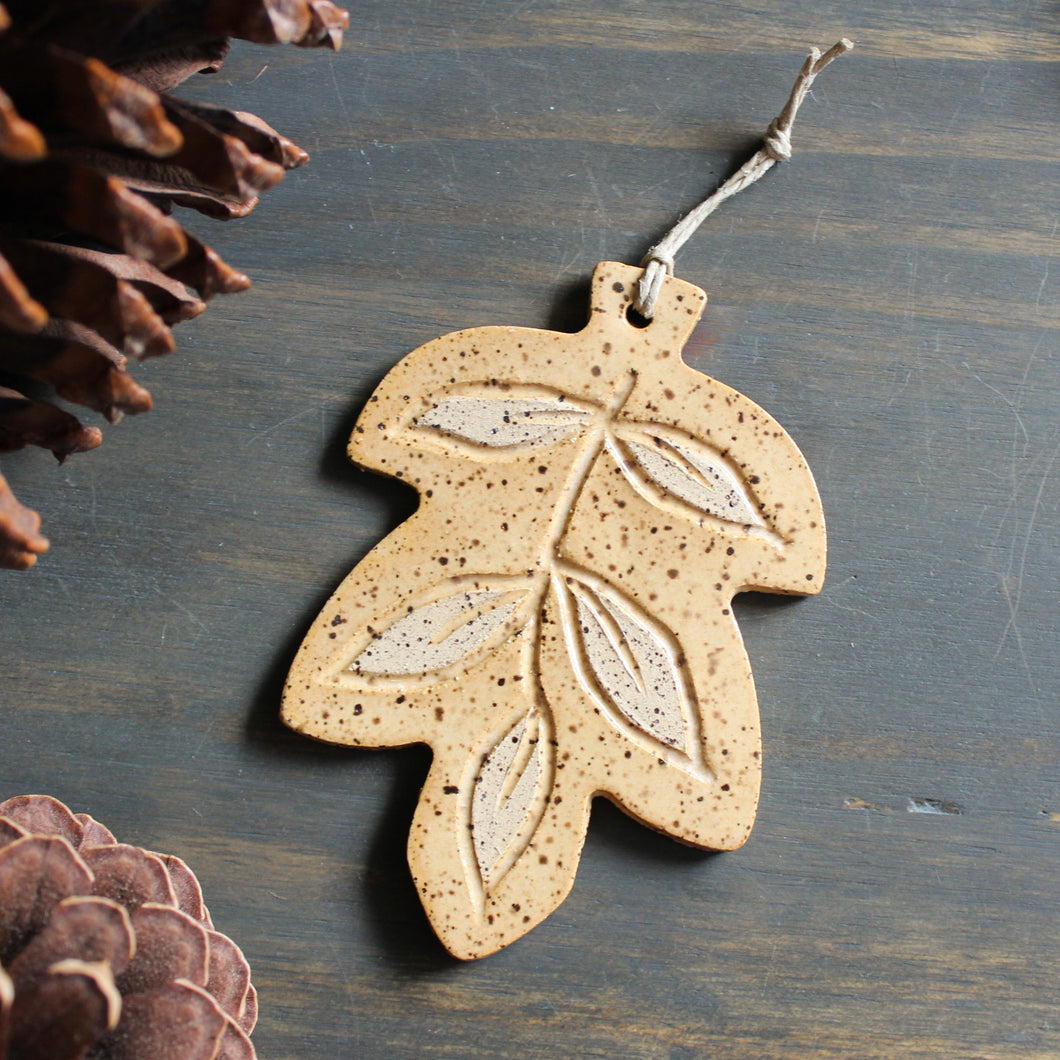 Yellow Leaf Ornament