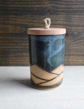 Load image into Gallery viewer, Blue Lidded Jar