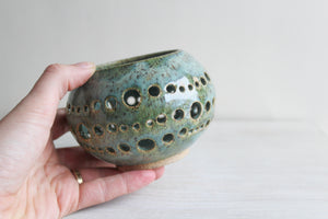 Seafoam Green Candle Holder