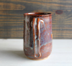 Copper Rainbow Carved XL Mug