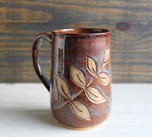 Load image into Gallery viewer, Copper Rainbow Carved XL Mug