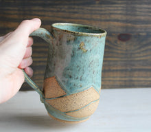 Load image into Gallery viewer, Seafoam Green Carved XL Mug