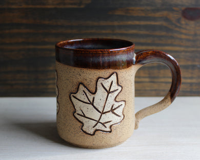 Copper Rainbow Sgraffito Medium Mug