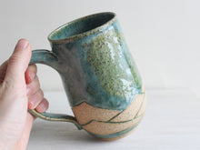 Load image into Gallery viewer, Seafoam Green Carved XL Mug