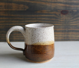 Brown & White Horizon Medium Mug