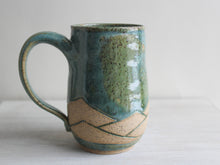 Load image into Gallery viewer, Seafoam Green Carved XL Mug