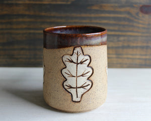 Copper Rainbow Sgraffito Medium Mug