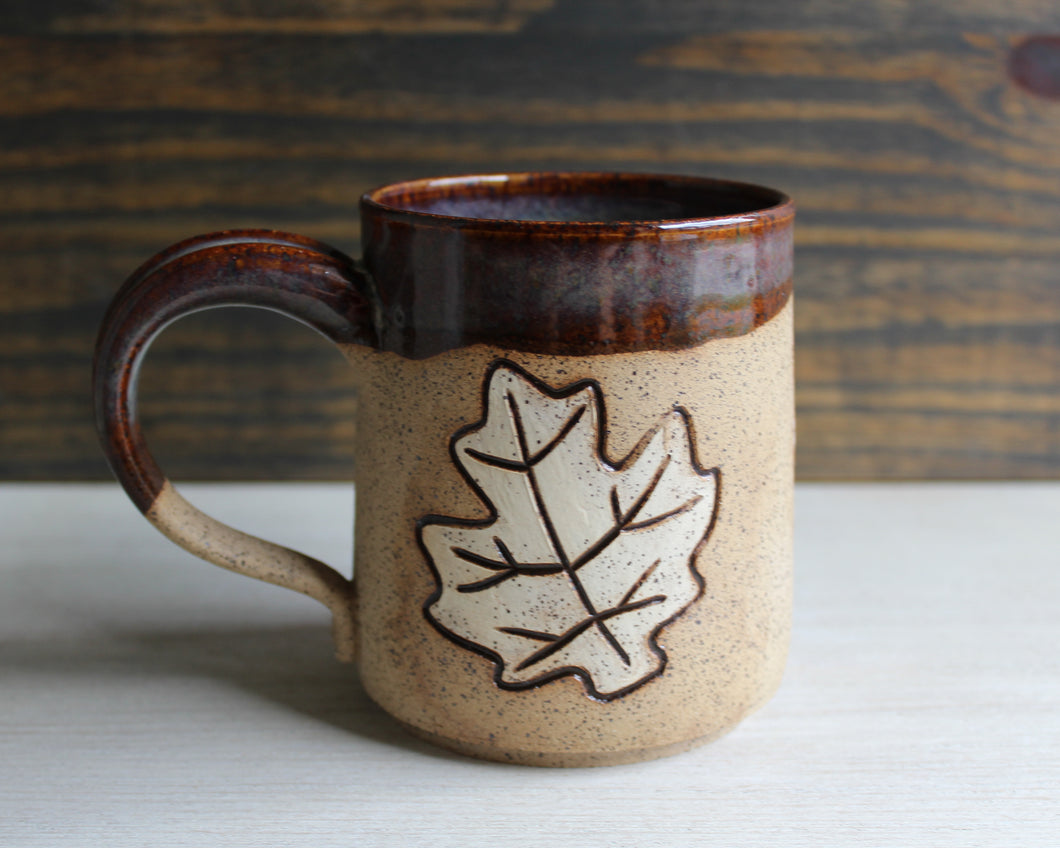 Copper Rainbow Sgraffito Medium Mug