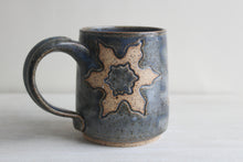 Load image into Gallery viewer, Blue Carved Medium Mug