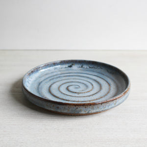 Light Blue  Snack Plate