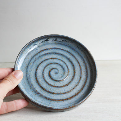 Light Blue  Snack Plate