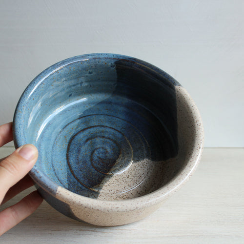 Blue & White Pet Bowl