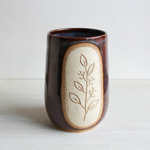 Load image into Gallery viewer, Copper Rainbow Botanical Sgraffito Tumbler