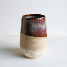 Load image into Gallery viewer, Copper Rainbow Sgraffito Tumbler