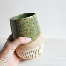 Load image into Gallery viewer, Seafoam Green Sgraffito Tumbler