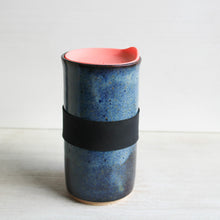 Load image into Gallery viewer, Blue Travel Tumbler with Silicone Lid &amp; Sleeve