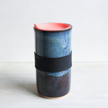 Load image into Gallery viewer, Blue Travel Tumbler with Silicone Lid &amp; Sleeve