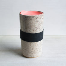 Load image into Gallery viewer, White Travel Tumbler with Silicone Lid &amp; Sleeve