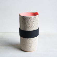Load image into Gallery viewer, White Travel Tumbler with Silicone Lid &amp; Sleeve