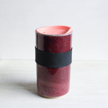 Load image into Gallery viewer, Raspberry Travel Tumbler with Silicone Lid &amp; Sleeve