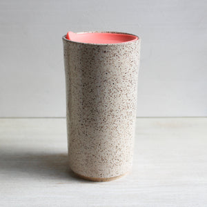 White Travel Tumbler with Silicone Lid & Sleeve