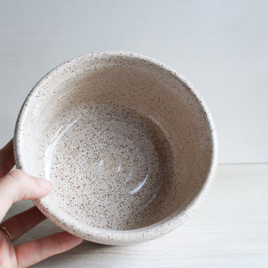 White Pet Bowl