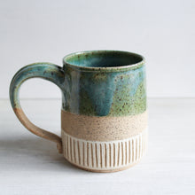 Load image into Gallery viewer, Seafoam Green Sgraffito Medium Mug