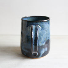 Load image into Gallery viewer, Blue Botanical Sgraffito Medium Mug