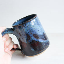 Load image into Gallery viewer, Blue Botanical Sgraffito Medium Mug