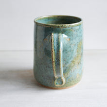 Load image into Gallery viewer, Seafoam Green Botanical Sgraffito Medium Mug