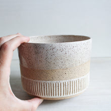 Load image into Gallery viewer, White Sgraffito Planter