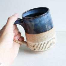 Load image into Gallery viewer, Blue Sgraffito Medium Mug