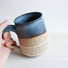 Load image into Gallery viewer, Light Blue Sgraffito Medium Mug