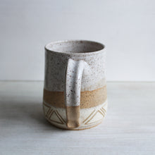 Load image into Gallery viewer, White Sgraffito Medium Mug