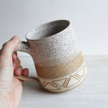 Load image into Gallery viewer, White Sgraffito Medium Mug