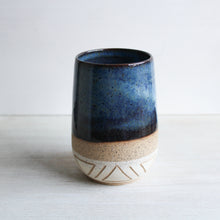 Load image into Gallery viewer, Blue Sgraffito Tumbler