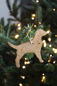 Yellow Dog Ornament