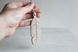 White Feather Ornament